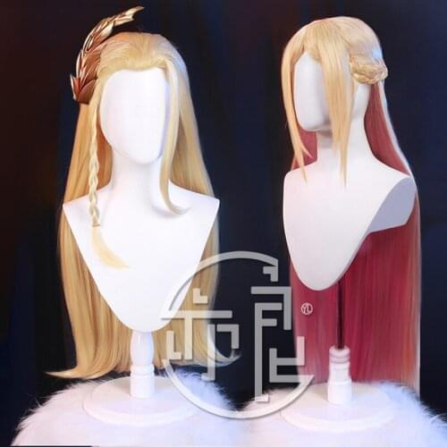Game King of Glory Cosplay LOL Game Skin Irene Erin Cosplay Wig Fiber Synthetic Hair (excluding hair accessories)