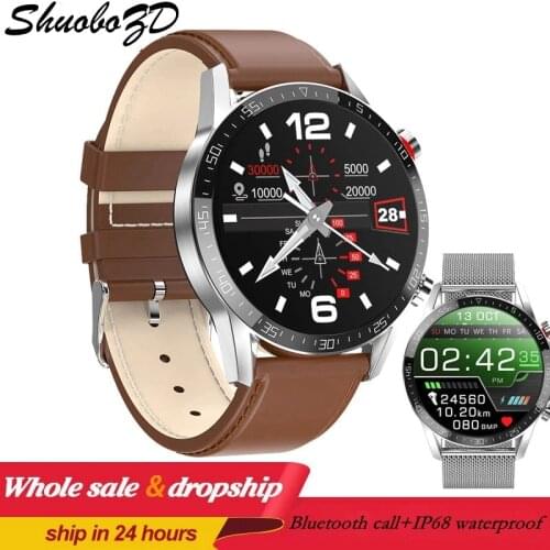 L13 Smart Watch GT05 Men ECG+PPG Waterproof Bluetooth Call Blood Pressure Fashion Wristbands Bracelet Fitness SmartWatch PK L7