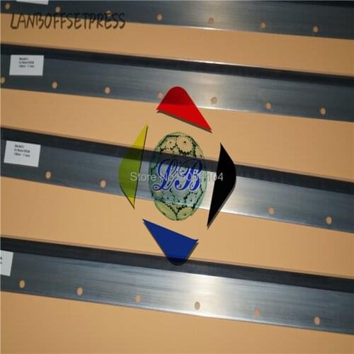 LANBOFFSETPRESS roland wash up blade Roland 700 machine wash up blade replacement spare parts L=1100mm 11holes