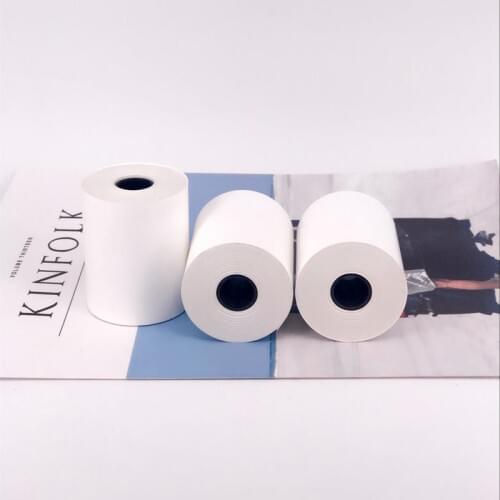 3 Pcs 80mm Thermal Sticker Paper Roll with Self-Adhesive for Peripage A3 Mini Pocket Photo Notes Printer Paper