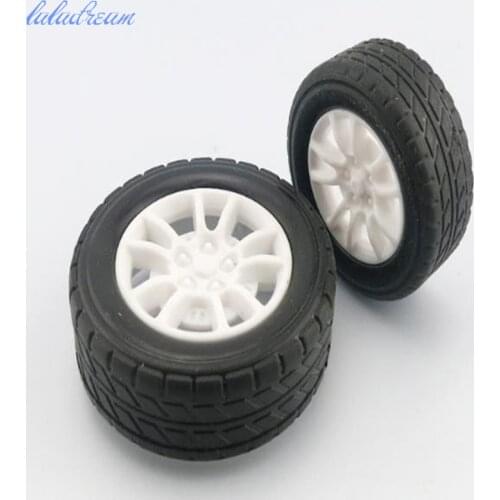 4pcs/lot 1:20 rubber tires model wheel for car robot diy toy accessory