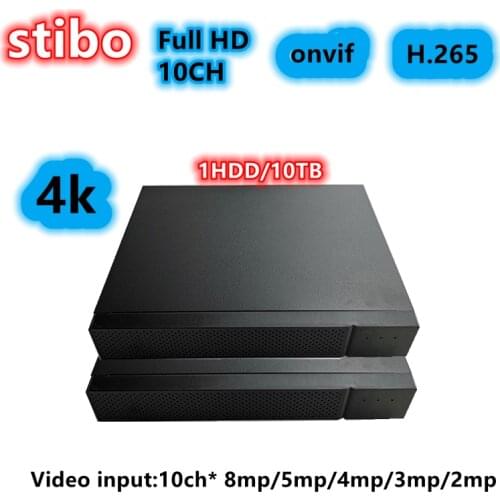 8CH/9CH/10CH 8.0MP/4K 1SATA NVR Support Max 10TB HDD/App mobile from Uniview Technology