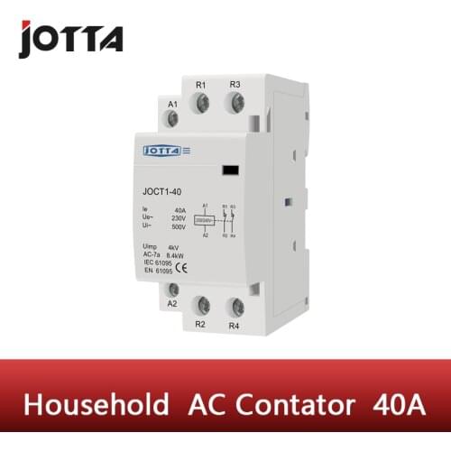 2P 32A 40A 63A 220V/230V 50/60HZ din rail household ac contactor 2NO / 2NC / 1NO 1NC
