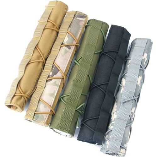 Mege Suppressor Cover Tactical Airsoft Silencer Protective Camouflage Muffler Cover Military Hunting Gear Sniper Gun Accessories