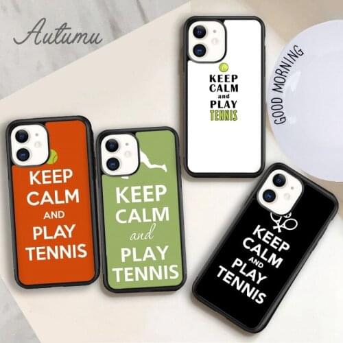 Calm Play Tennis Ball Phone Case for iPhone 11 12 Pro Max mini X XR XS SE 2020 5 6S 7 8 Plus Samsung Galaxy S8 S9 S10 Cover