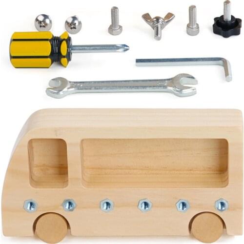 Wooden Screw Driver Board Basic Skills Bead Game Nuts Screw Bolts Set Birthday Gifts Child Screwdriver Board Montessori Toy