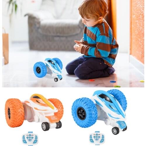 Kids Remote Control Stunt Car 360 Rotating Flips 2.4G Wireless RC Vehicle Toys Rotating Stunt Car Wireless Watch control