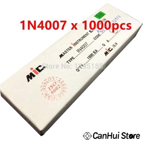 1000 IN4007 1N4007 rectifier diodes 1A/1000V DO-41 MIC