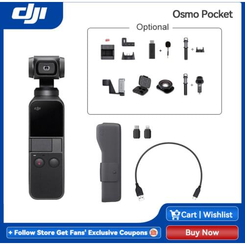 DJI Osmo Pocket 3-axis Stabilized Handheld Camera with Smartphone 4K 60fps Video original brand new In Stock