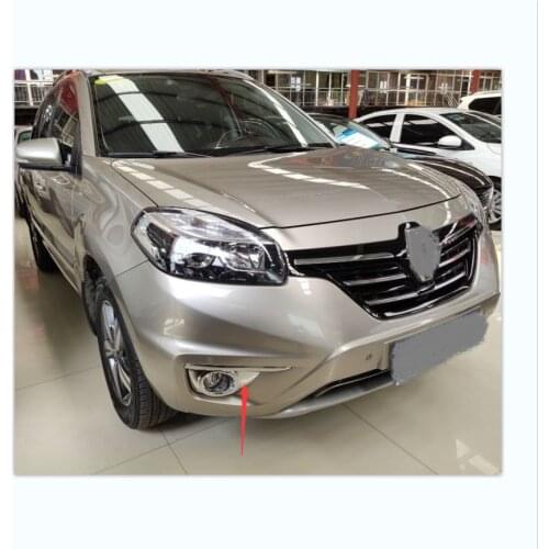 FOR renault koleos 2012 13 14 High Quality ABS Chrome Plated FRONT fog light car-styling plastic plating protect cover stic