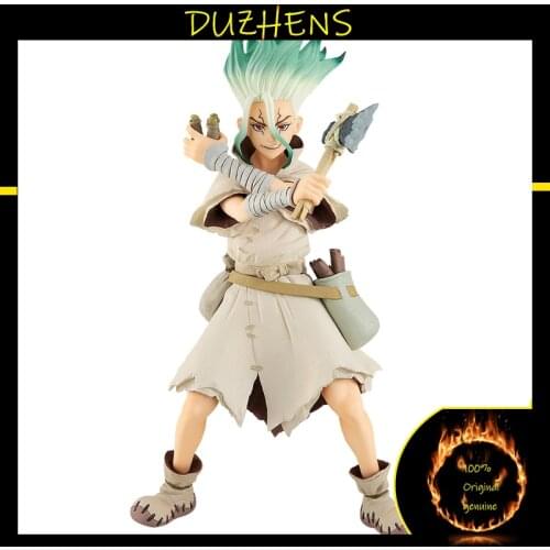 100% Original genuine Dr.STONE Ishigami Senkuu 17cm PVC Action Figure Anime Figure Model Toys Figure Collection Doll Gift