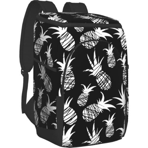 Fruits Mulitifunctional Cooler Backpack Lunch Bags for Hiking Camping Beach Party Mommy and Baby Milk Bottle Insualted Pack Bag