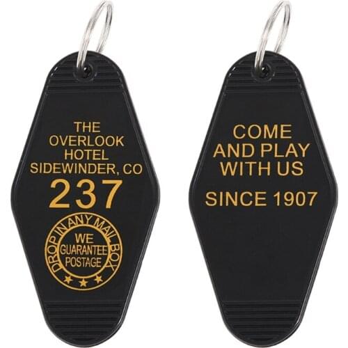Hotel Room 237 Key Tag Hotel Motel Keychain Hotel 237 keyrings Jewelry Unisex