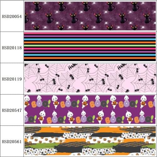 HSDRibbon free shipping 3" 75mm heat transfer printed hsd-design series Grosgrain Ribbon 50Yards/Roll