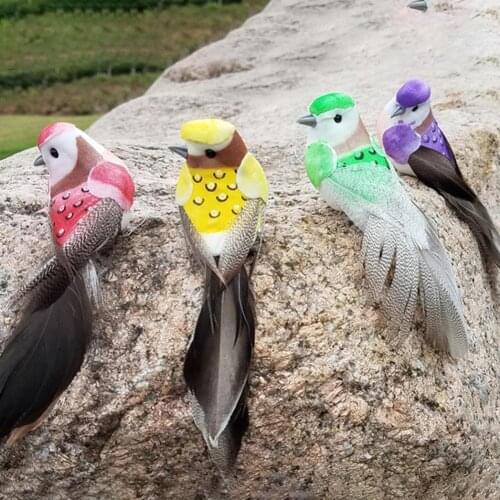 Artificial Foam Feather Animal Bird Figurine Ornament Lawn Yard Garden Decor
