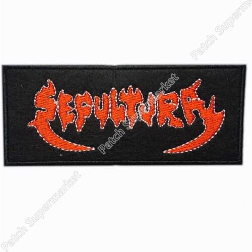 4.7" Red Logo Classic Diner Music Band Punk Rock Embroidered NEW IRON ON SEW ON Patch Heavy Metal Wholesale