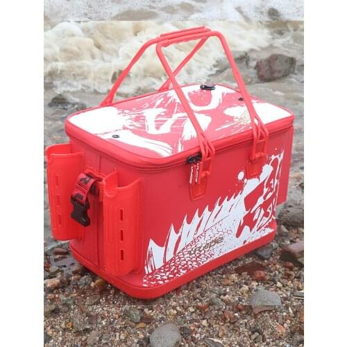Fish box with fish bucket sea fishing box sandbox multi-function luya box live fish bucket hard shell box super light