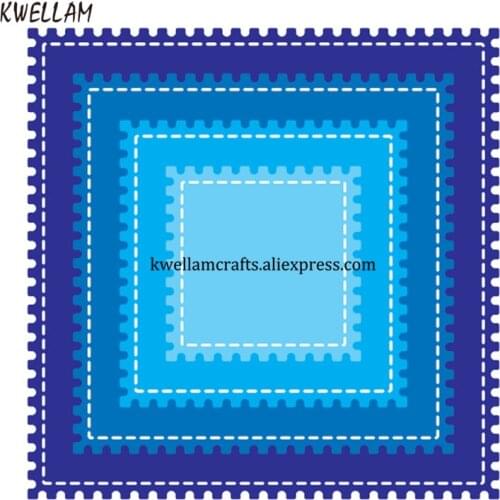 Square Metal Die cutting Dies For DIY Scrapbooking Photo Album Decorative Embossing Folder KW7111003