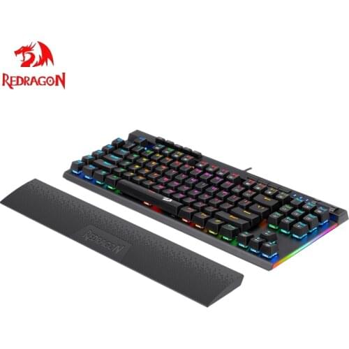 Redragon K587 Magic Wand 87 Keys Compact RGB TKL Mechanical Gaming Keyboard Type-C Keyboard with 9 Onboard Macro Keys