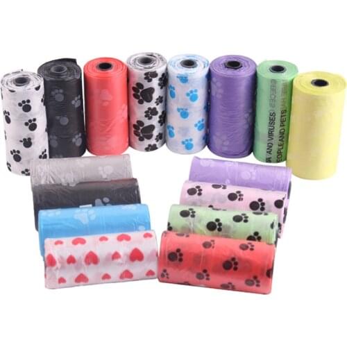 Dog Poop Bags Waste Cleanup Trash Garbage Bag Pooper Doggy Waste Bags Refill Roll for Outdoor Puppy Walking Travel Pet Supplies