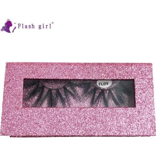 3D Mink Reusable False Eyelashes FL09 Makeup Long Eyelash Extension High Grade 1 Pair Thick 100% Handmade Eye Lashes