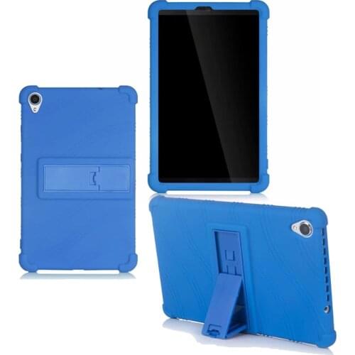 30PCS/Lot Soft Silicone Cover Case For Lenovo Tab M8 TB-8505 FHD TB-8705 Stand Protector Cases