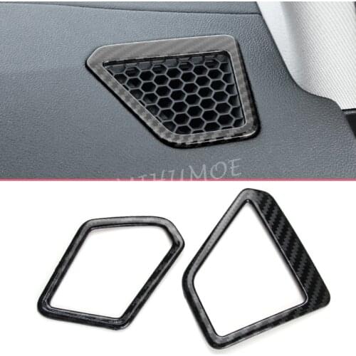 FOR BMW 3-Series G20 Sedan G21 Wagon 2019 2020 LHD Carbon Fiber Interior Dashboard Front Air Vent Cover Surrounds Trims