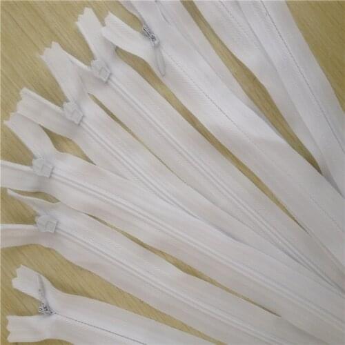 20 28 35 40 45 50 60 cm White Black Navy 3# Nylon Invisible Zippers Coil Tailor Sewing Handmade Craft Garment Accessories A10