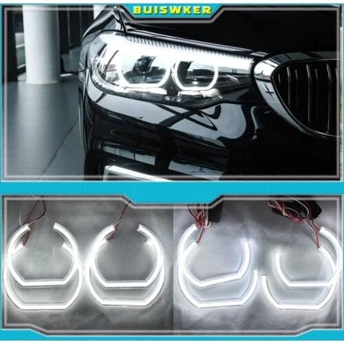 Excellent Ultra bright DTM Style led Angel Eyes halo rings For BMW E46 M3 Coupe Convertible 1999-2006 xenon headlight