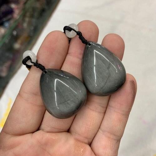 Gray hawk eye pendant natural gemstone jewelry for man for woman for gift wholesale