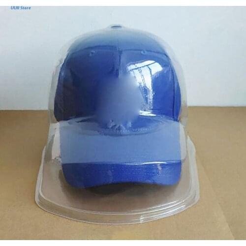 Portable Baseball Storage Case Transparent Storage Box Double-layer Hat Protector Dust-proof Holder