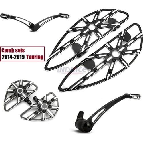 For harley Touring road glide Special FLTRXS driver rear Floorboards FLHRXS Shift Brake levers Electra glide Standard FLHT 2014