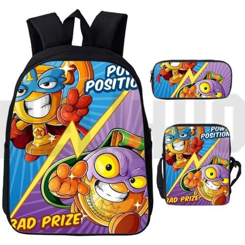 Super Zings Series 6 Backpack Children Superzings Back To School Backpacks Students Kids Super Zings Cartoon Anime Bag Pack