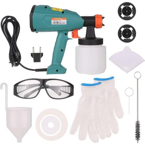 Power Paint Sprayer 550W High Power HVLP Spray Paint Machine with 800ml Container for House Painting Cabinets Decks Furniture