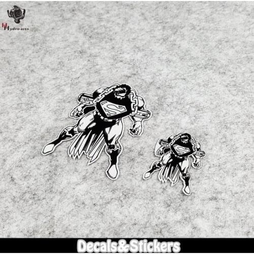 NO.LN266 Black&White super hero MOTO GP Reflective Sticker Car Sticker Decals Racing Motorcycle Windshield Bike Tank cup