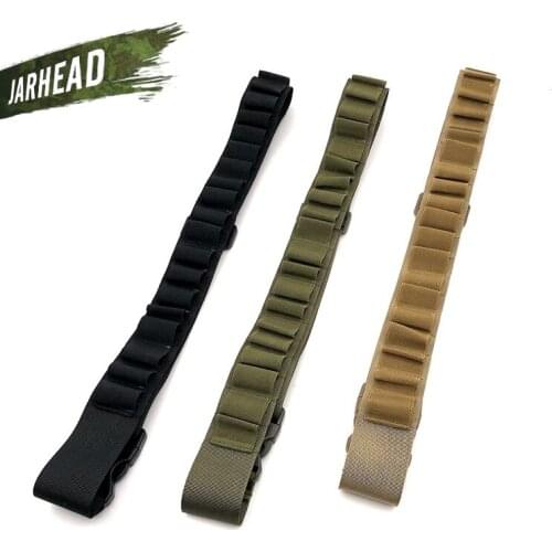 Tactical 12 GA Shotgun Shell Bandolier Airsoft 27 Rounds Shotshell Ammo Holder Belt 140cm