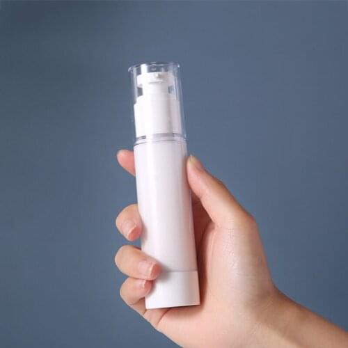 30/50/100ML Plastic Airless Vacuum Pump Toiletry Travel Bottles Makeup Cosmetics for Cream Gel Moisturizers Vacuum Press Jar