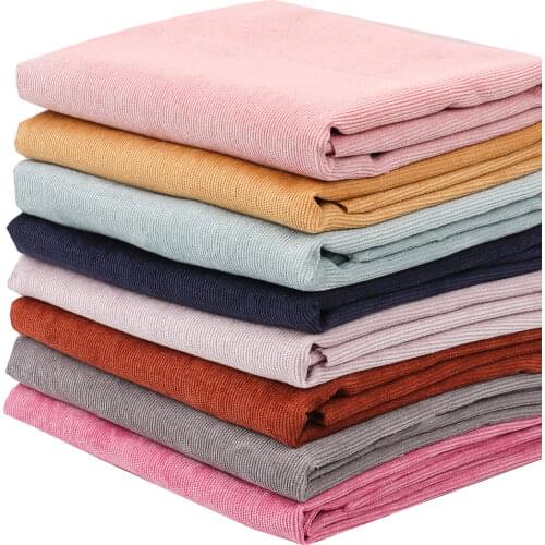 Corduroy Velvet Fabric Soft Solid Cloth Sheets Handmade Clothes Materials DIY Bags Supplies Home Textile Patches 50*150cm 1pc
