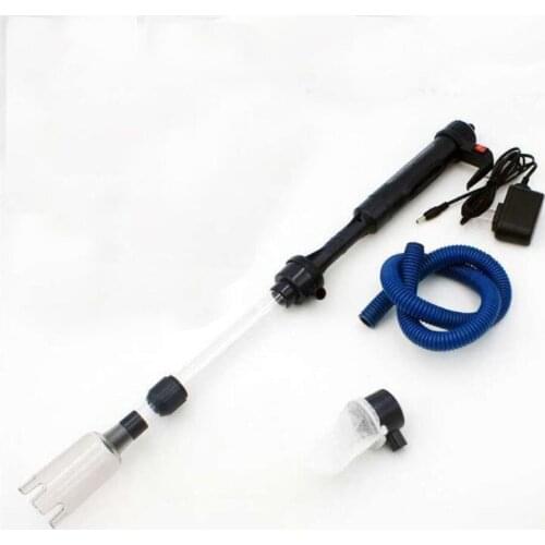 EU/US Plug Electric Aquarium Fish Tank Water Change Pump Cleaning Tools Water Changer Gravel Cleaner Siphon Water Filter Pump