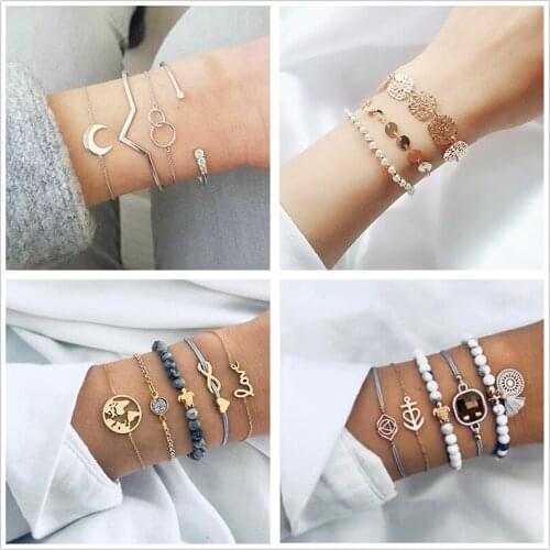 Pearl Bracelet Women Bohemian Style Inlaid Zircon Beaded Tassel Bracelet Jewellery Accesorios Wholesale Pulseras Kpop