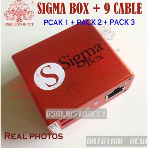 100% Original newest version sigma box / SIGMA BOX +Pack1+Pack2 +Pack3 Actived and repair for Nokia,ZTE,Huawei
