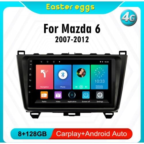 2 din Adroid Car Radio Stereo WIFI GPS Navigation Multimedia Player For Mazda 6 2008 2009 2010 2011 2012 2013 2014 2015