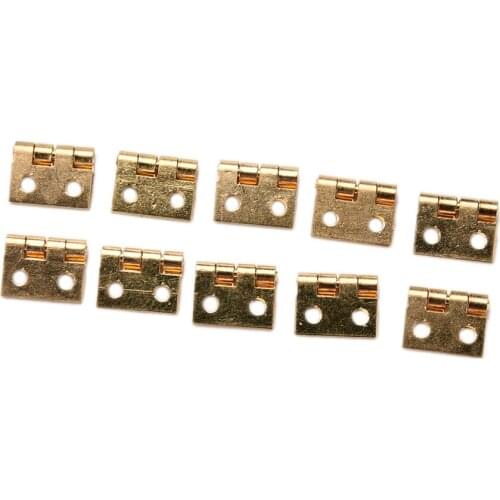 20Pcs Mini Small Metal Hinge for 1/12 House Miniature Cabinet Furniture 3c-fd