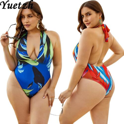 2020 Swimsuit Plus Size Swimwear One Piece For Women Swim Bathing Suits Large Big Plusize Foral Beachwear Swimming Wear