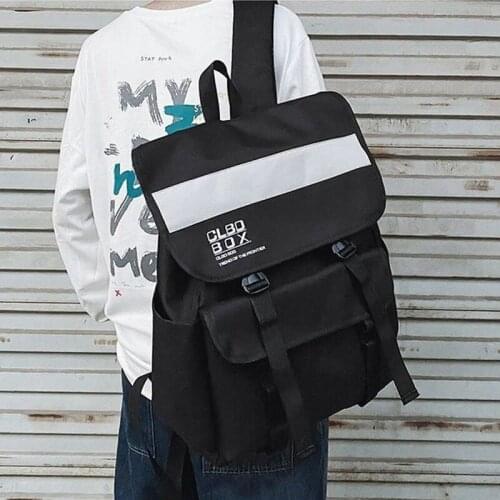 Large Capacity Backpack Men Nylon Patchwork Waterproof Backbag College Students High School Bags for Teenager Boys Bagpack