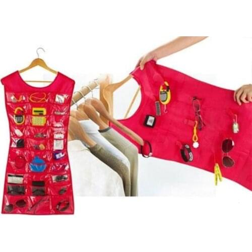Clothes Shape Jewelry Organizeri-Pink