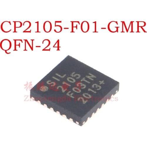 CP2105-F01-GMR CP2105 CP2105-F01 USB Interface Controller IC Chip CP2105 QFN-24 USB To Serial Port