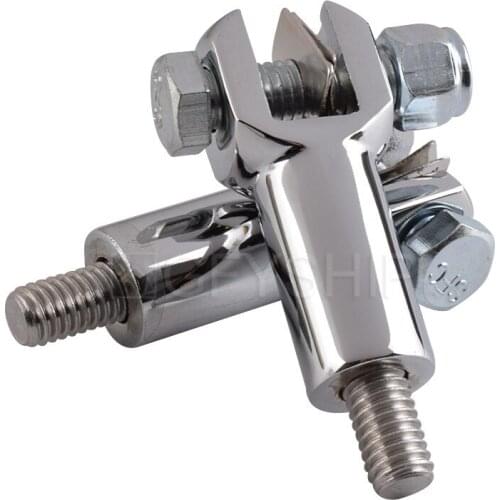 For Harley FAT BOY FLSTF 2000-2006 SOFTAIL DEUCE FXSTD 00-06 FLSTN Motorcycle Passenger Foot Rests Supports Rear Footpeg Bracket