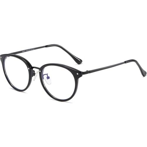 2021 new blue ray glasses simple fashion TR90 + metal glasses frame retro literary circular frame