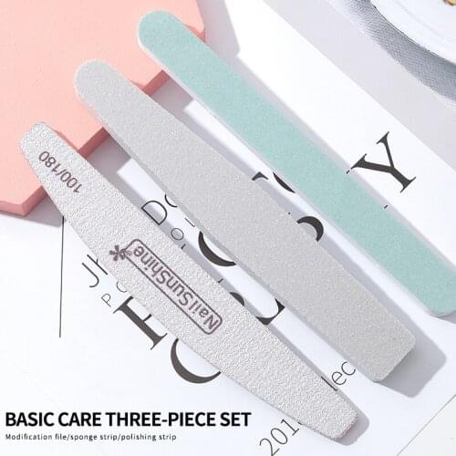 Thickened Sponge Double-sided Nail File Polishing Tool, Professional Nail Tool Nail Buffer Block Mini
